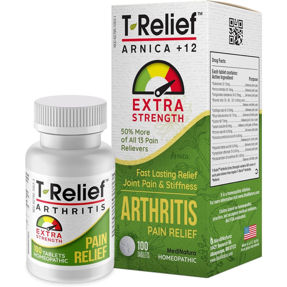MediNatura T-Relief Extra Strength Arthritis Pain Reliever front view