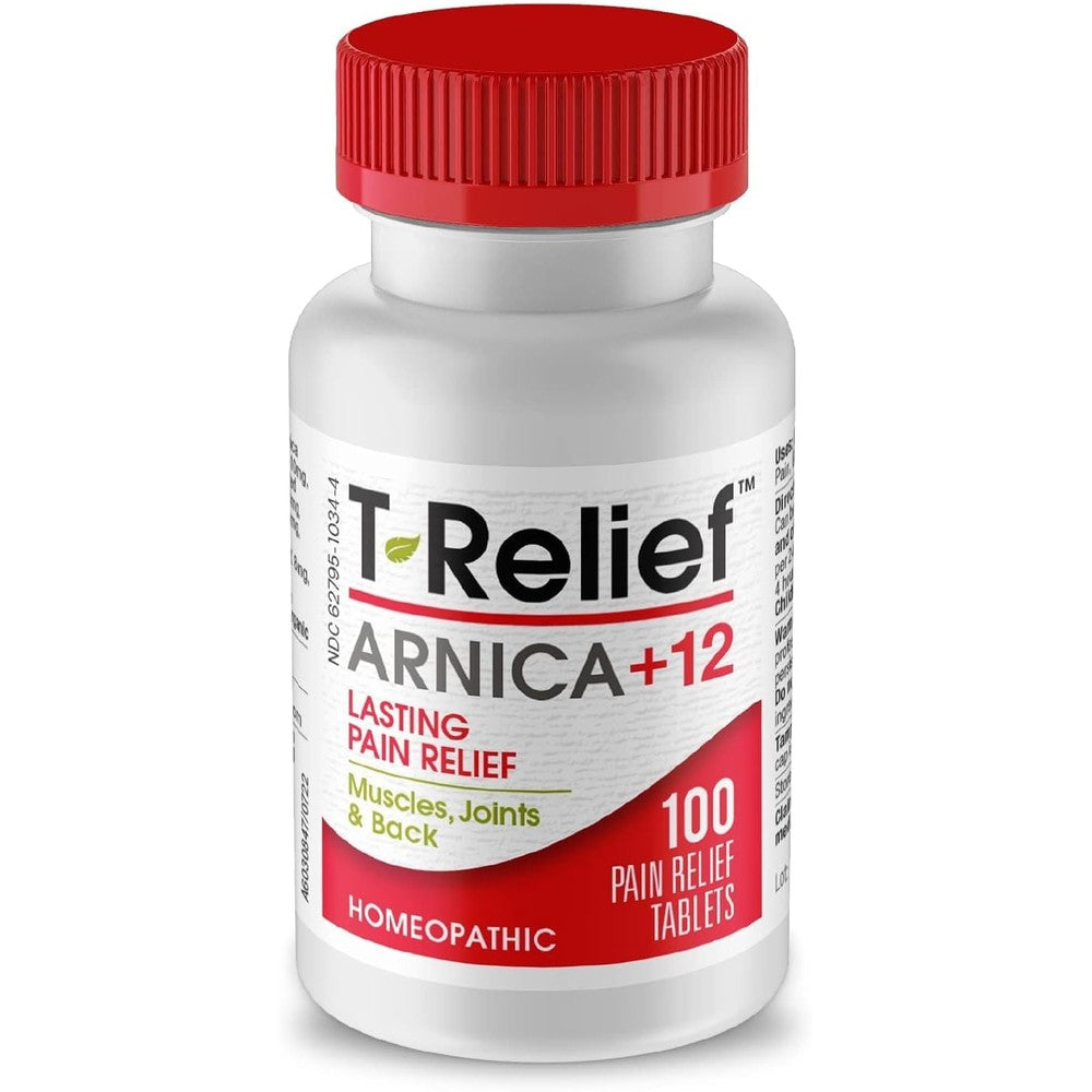 MediNatura T-Relief Arnica +12 Tablets front view bottle
