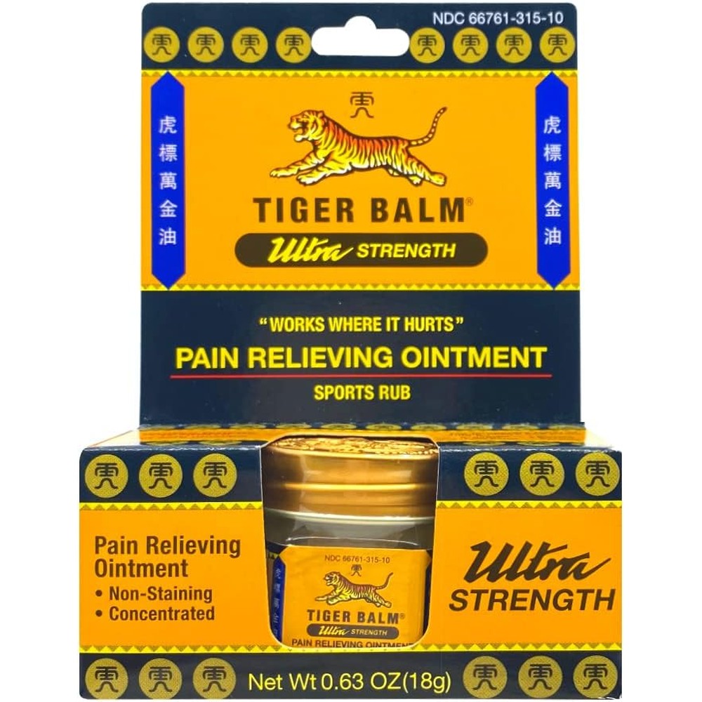 Tiger Balm Ultra Strength ointment jar front view