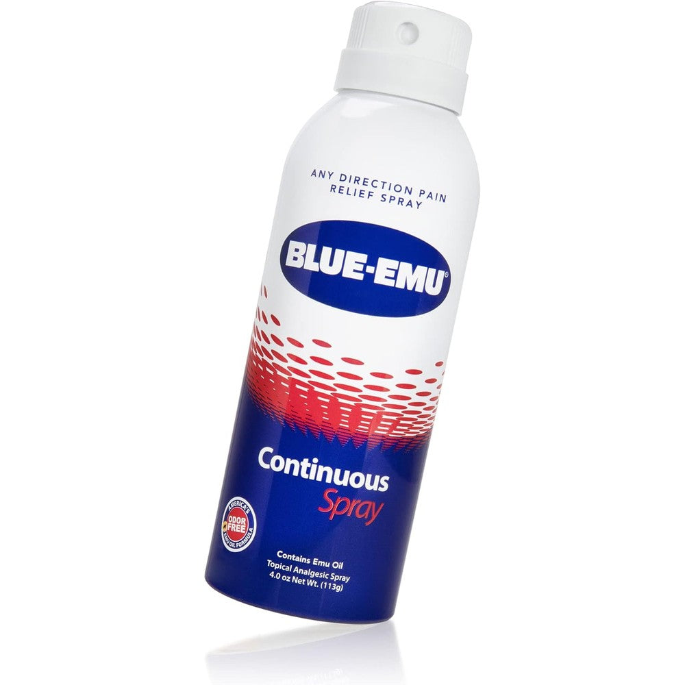 Blue-Emu Continuous Pain Relief Spray 4 Ounce bottle front view