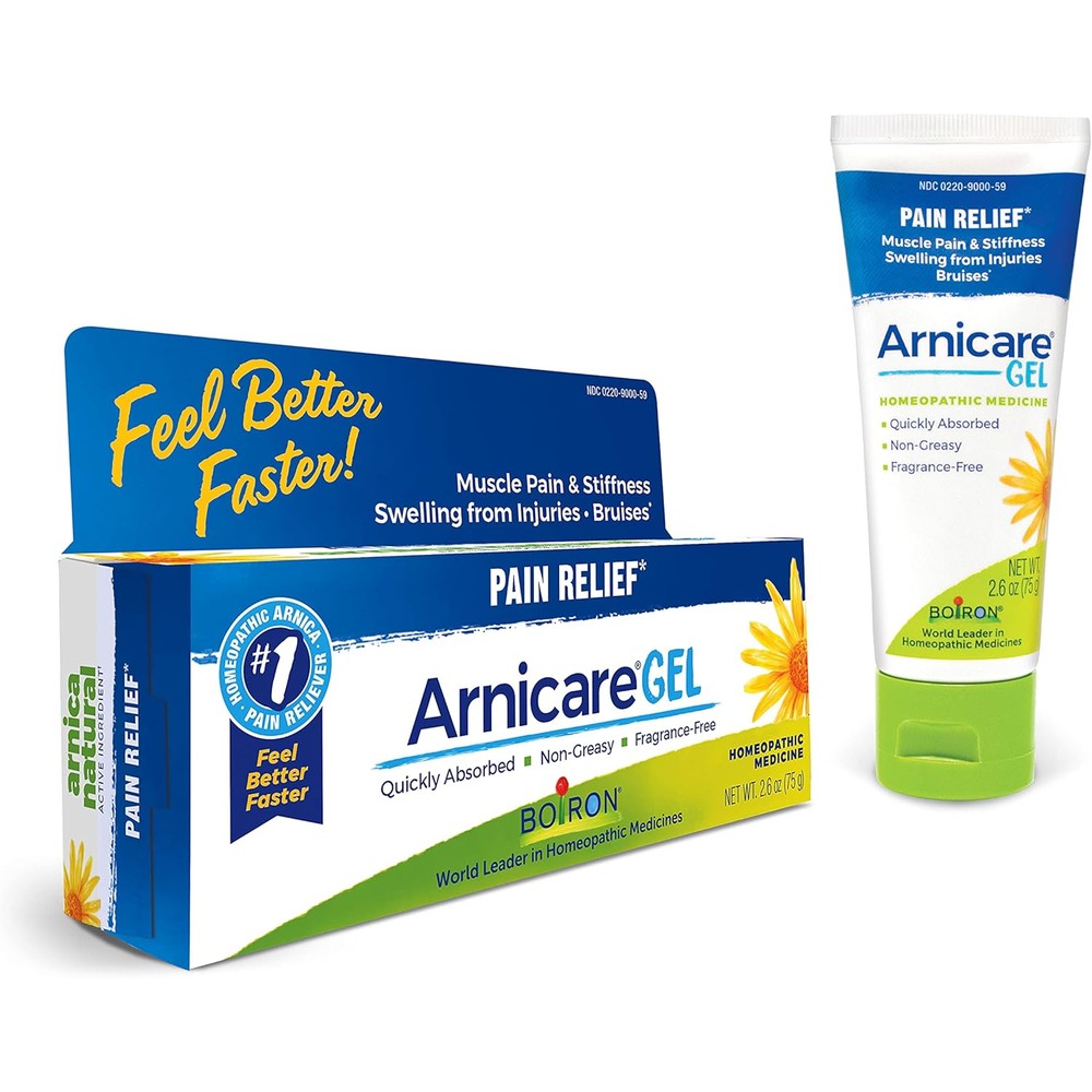Boiron Arnicare Gel 2.6 Ounce front view tube for pain relief