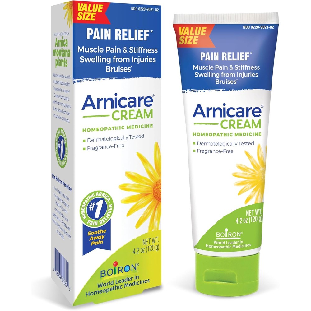 Boiron Arnicare Cream 4.2 ounce tube front view for pain relief