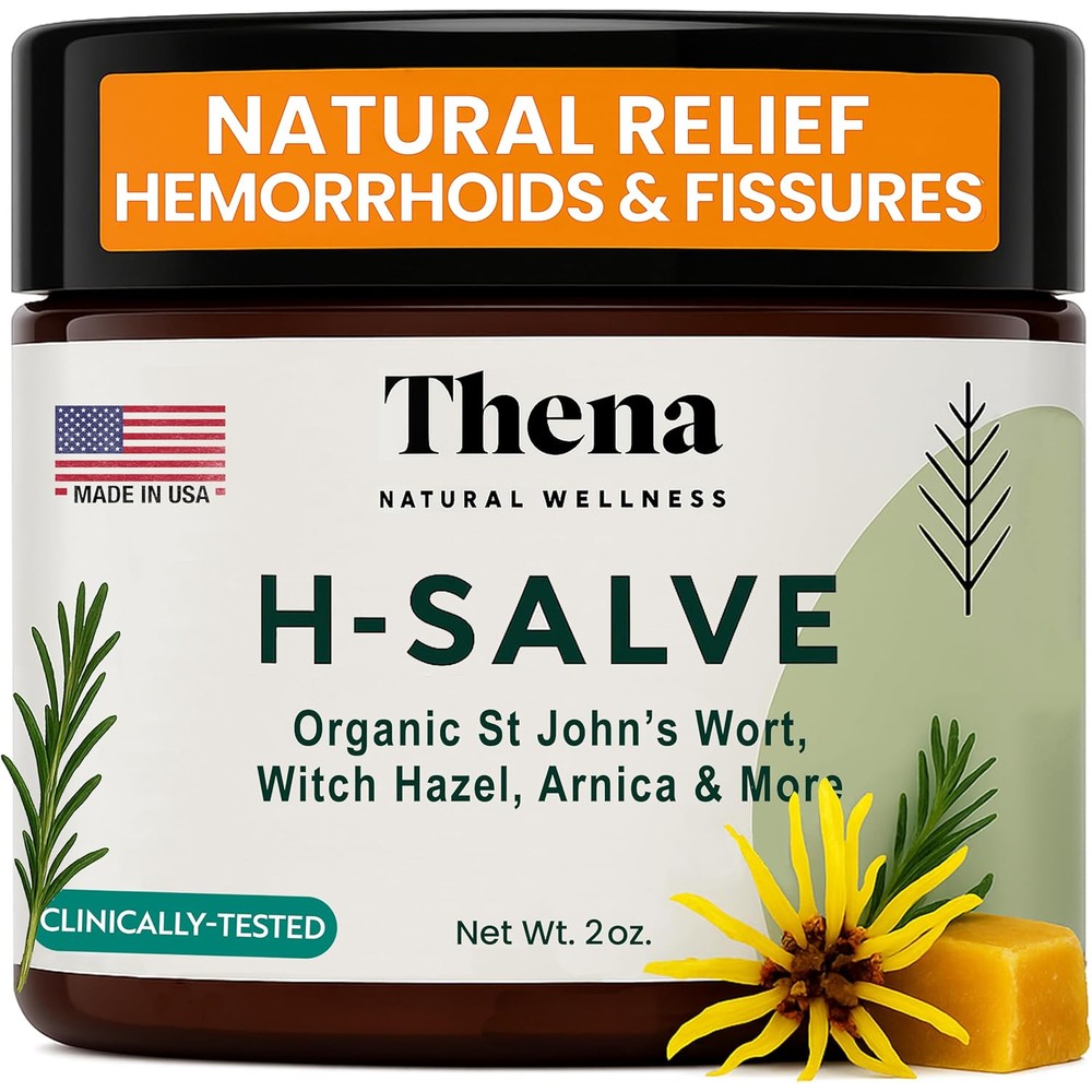 Thena Natural Wellness Intense Hemorrhoid Treatment Cream jar front view