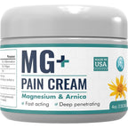 Mars Wellness MG+ Magnesium Pain Relief Cream 4 Ounce Tub front view