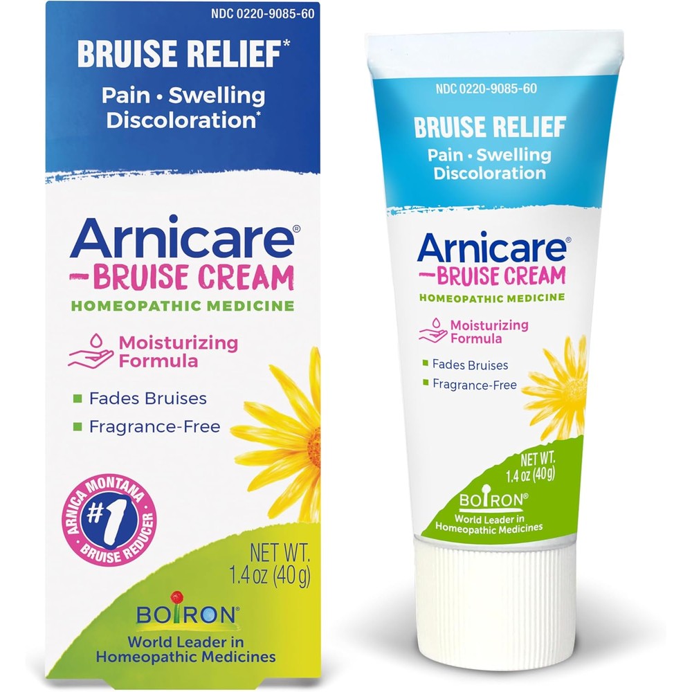 Boiron Arnicare Bruise Cream tube front view for pain relief