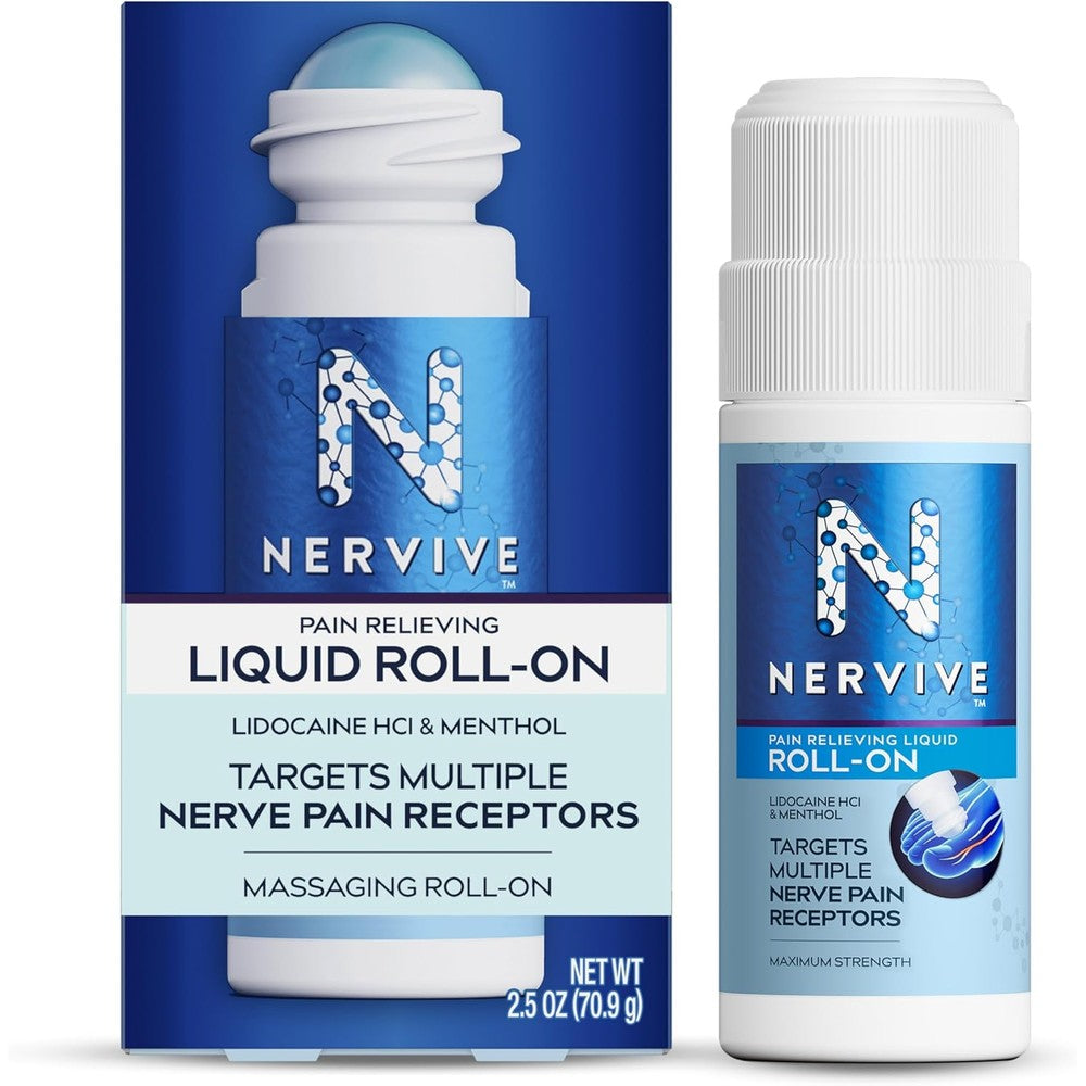 Nervive Pain Relieving Roll On front view packaging