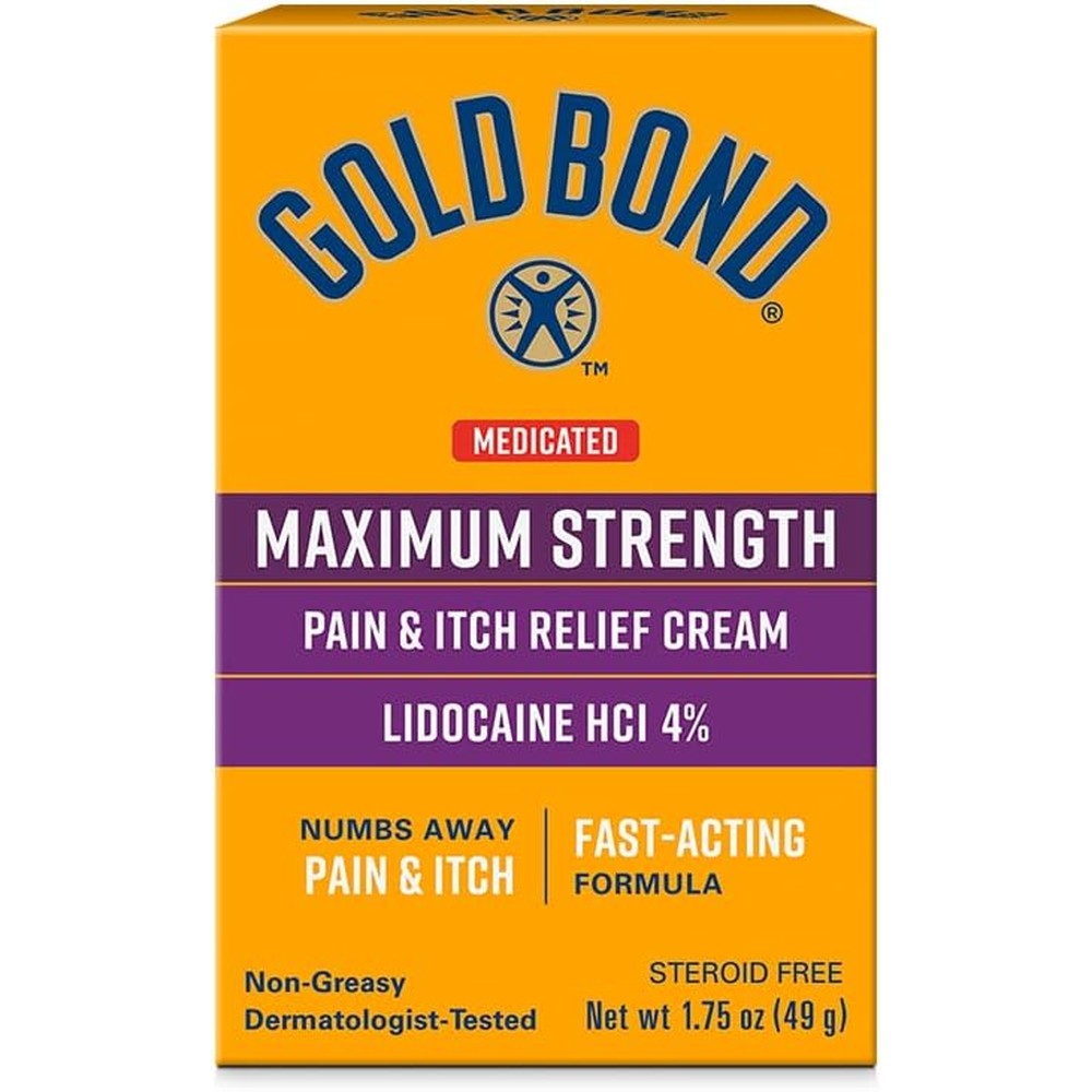 Gold Bond Medicated Maximum Strength Pain And Itch Relief Cream tube front view