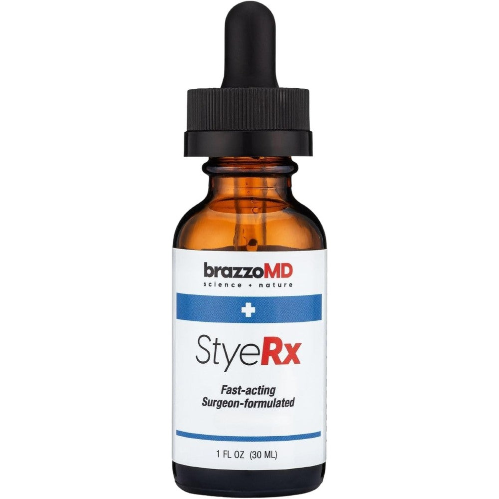 BrazzoMD Stye Relief physician formulated bottle front view
