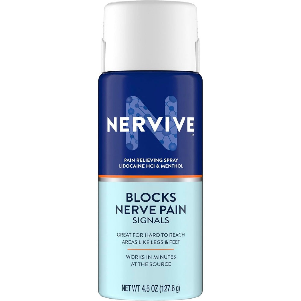 Nervive Pain Relieving Spray bottle front view for nerve pain