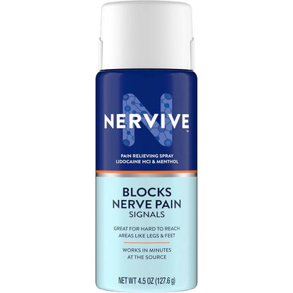 Nervive Pain Relieving Spray bottle front view for nerve pain