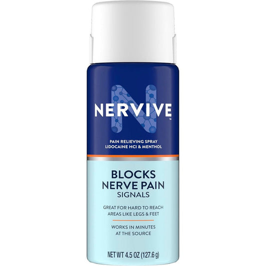 Nervive Pain Relieving Spray bottle front view for nerve pain