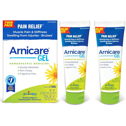 Boiron Arnicare Gel 4.2 Ounce Twin Pack front view package