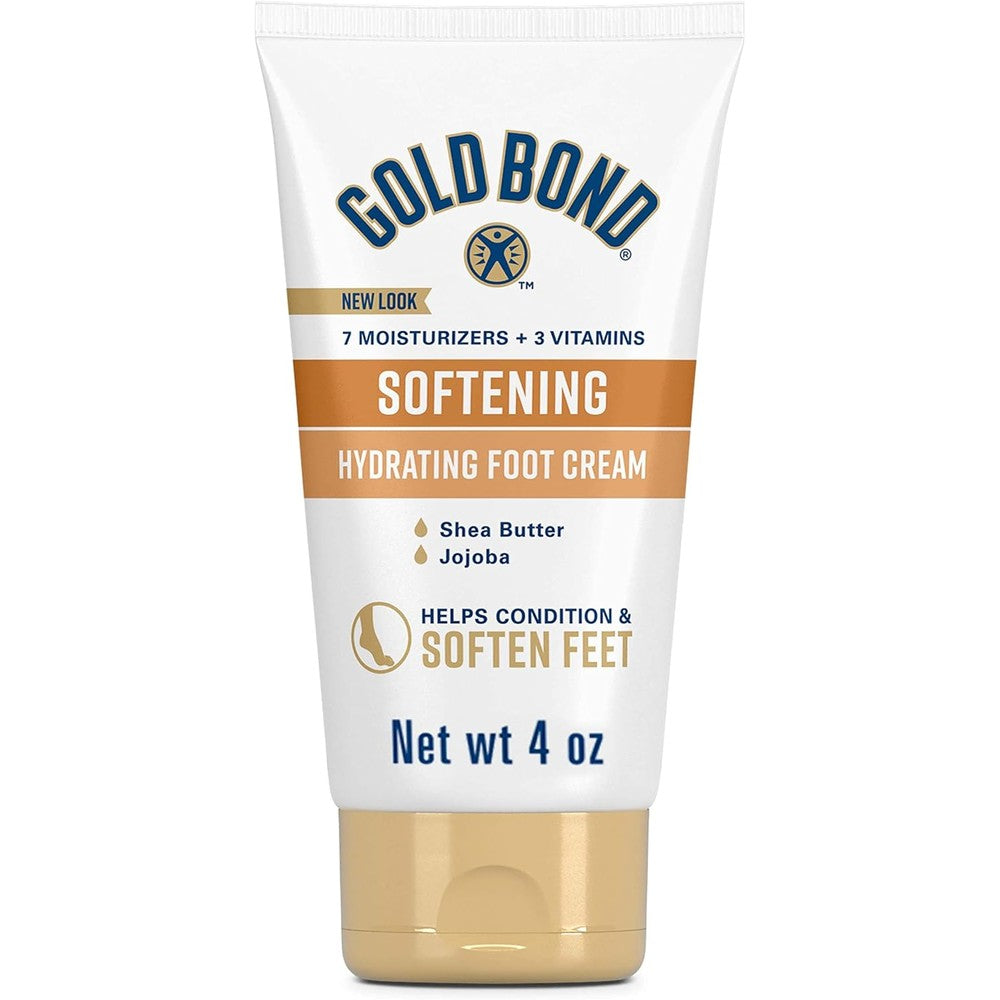 Gold Bond Softening Foot Cream 4 Ounce front view for dry feet
