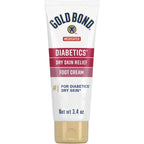 Gold Bond medicated diabetic foot cream front view tube packaging