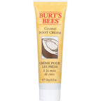 Burt's Bees coconut foot cream front view tube packaging