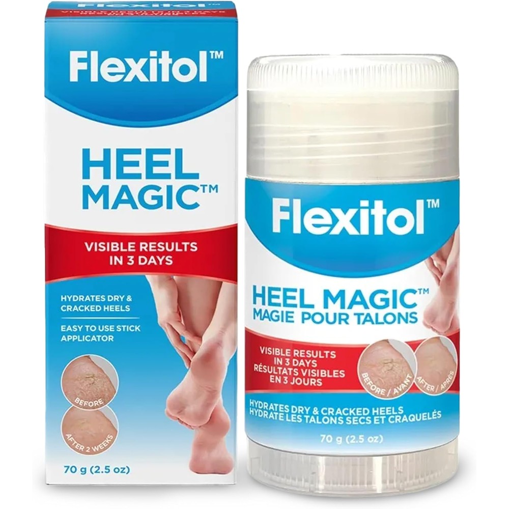 Flexitol Heel Magic Stick 70 grams front view for cracked heel repair