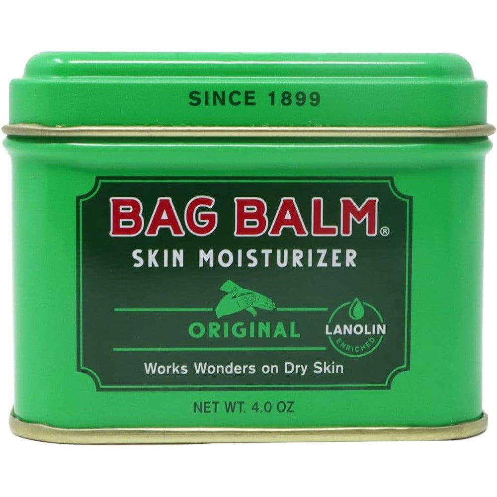 Bag Balm Vermont's Original Skin Moisturizer 4 ounce tin front view