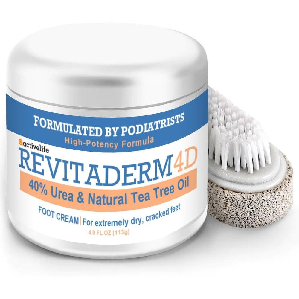 Activelife Revitaderm 4D 40 Percent Urea Foot Cream front view showing professional dispensing packaging