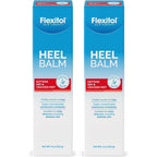 Flexitol Heel Balm front view packaging showing twin pack of four ounce tubes