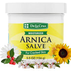 De La Cruz Arnica Salve front view jar packaging