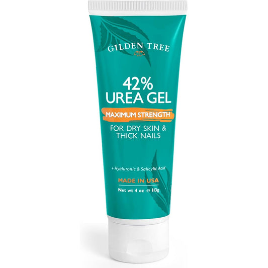Gilden Tree Urea Gel 42 Percent packaging front view showing clinical foot treatment bottle.