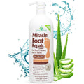Miracle of Aloe foot repair cream front view thirty two ounce pump bottle