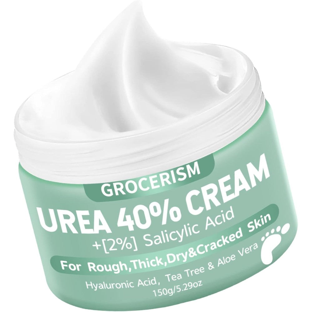 Grocerism Urea Cream Forty Percent tub front view displaying product labels and ingredients