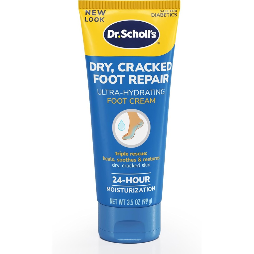 Dr. Scholl's Dry Cracked Foot Repair Ultra Hydrating Foot Cream tube front view