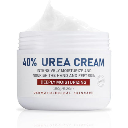 OUKEYA urea cream forty percent front view jar on white background