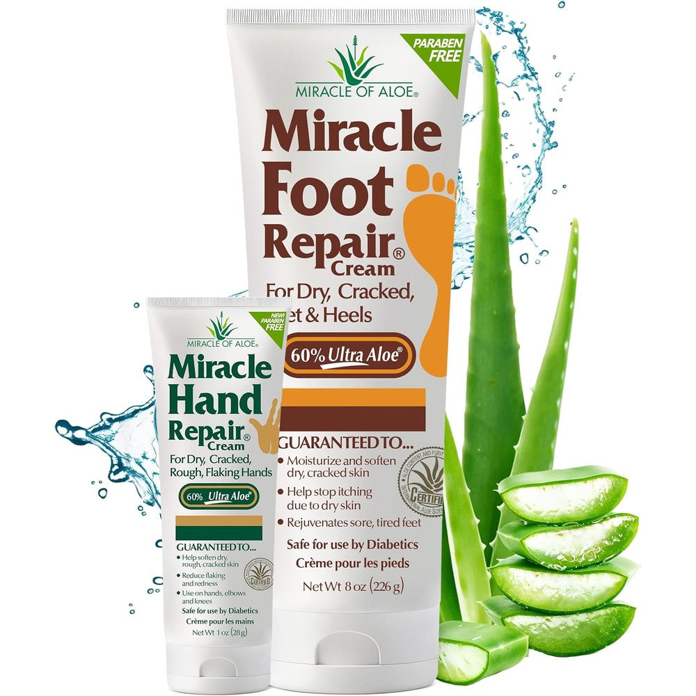 Miracle of Aloe foot repair cream front view pack