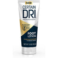 Certain Dri antiperspirant foot lotion front view bottle packaging