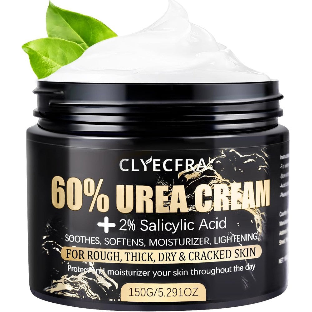 Clyecfra 60 percent urea cream with salicylic acid 150 grams front view showing maximum strength foot lotion packaging