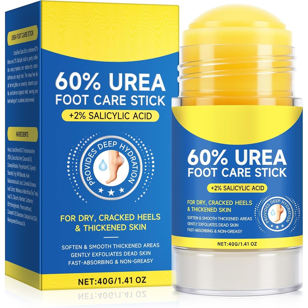 ZyraGloz Urea Foot Care Stick front view for cracked heel repair