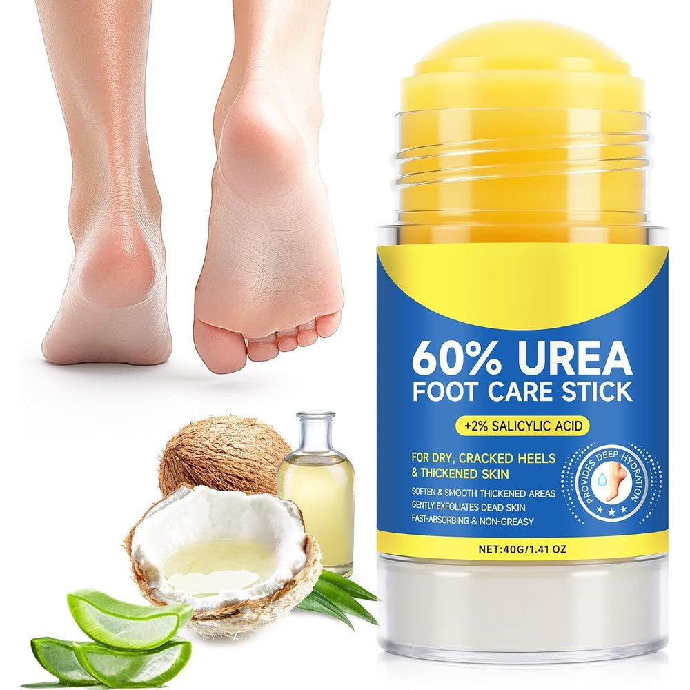 ZBQIEX sixty percent urea foot cream stick front view showing intensive cracked heel repair packaging