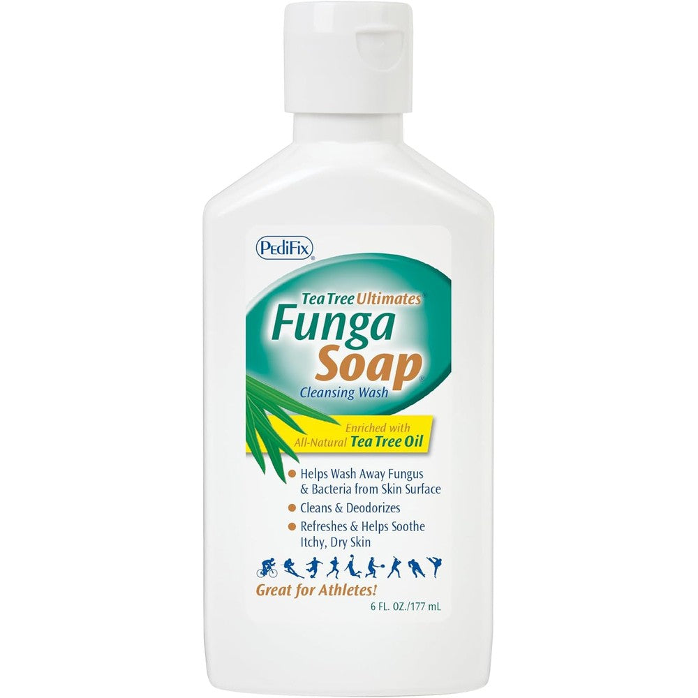 Pedifix FungaSoap Tea Tree Cleansing Wash front view bottle