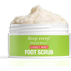 Deep Steep natural candy mint therapeutic foot scrub front view