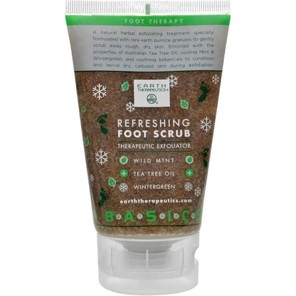 Earth Therapeutics Refreshing Foot Scrub front view of four ounce tube