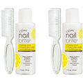 Gena Nail Brite Whitening Scrub bottle with brush front view professional nail care