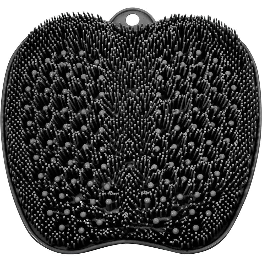 Beskar larger shower foot scrubber mat black front view