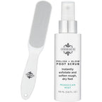 Dermasuri callus remover spray bottle front view with packaging