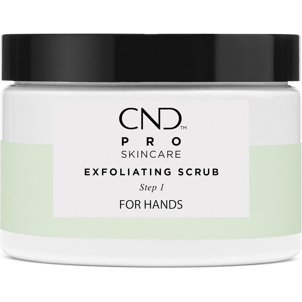 Cnd Pro Skincare Exfoliating Scrub jar front view