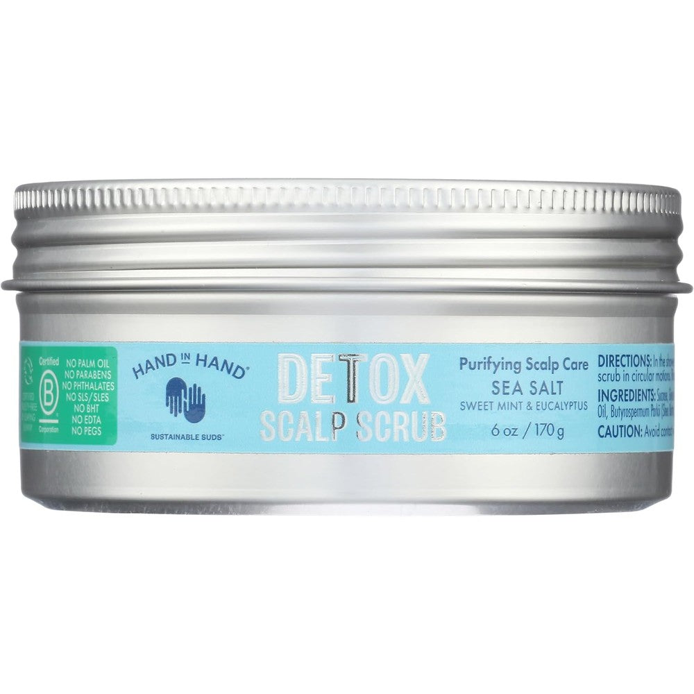 Hand In Hand Detox Scalp Scrub front view packaging