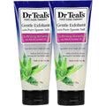 Dr Teal's Softening Remedy Coconut Oil Foot Scrub front view of two tubes with cosmetic packaging
