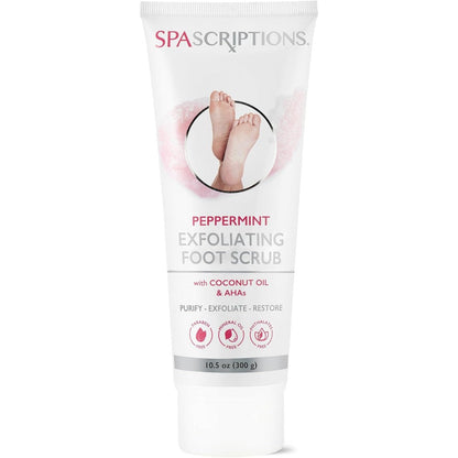 SpaScriptions Peppermint Exfoliating Foot Scrub front view
