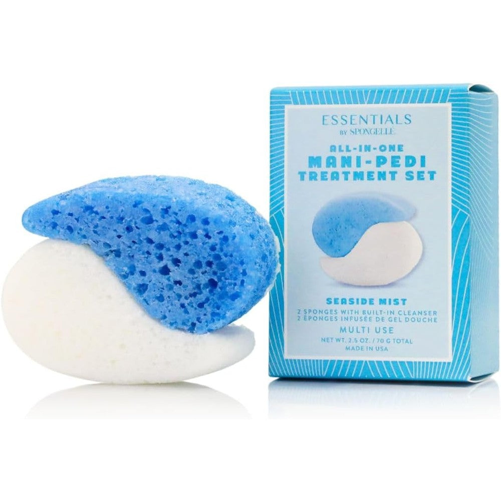 SpongellÃ© Essentials Seaside Mist Mani Pedi Buffer front view