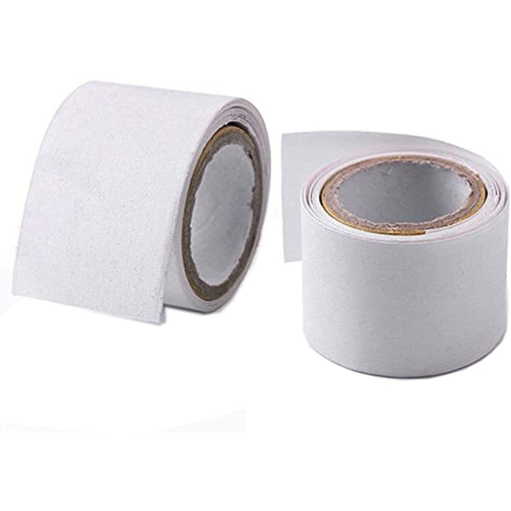 Luzen self adhesive silk nail wrap front view of two white packaging rolls