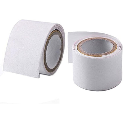 Luzen self adhesive silk nail wrap front view of two white packaging rolls