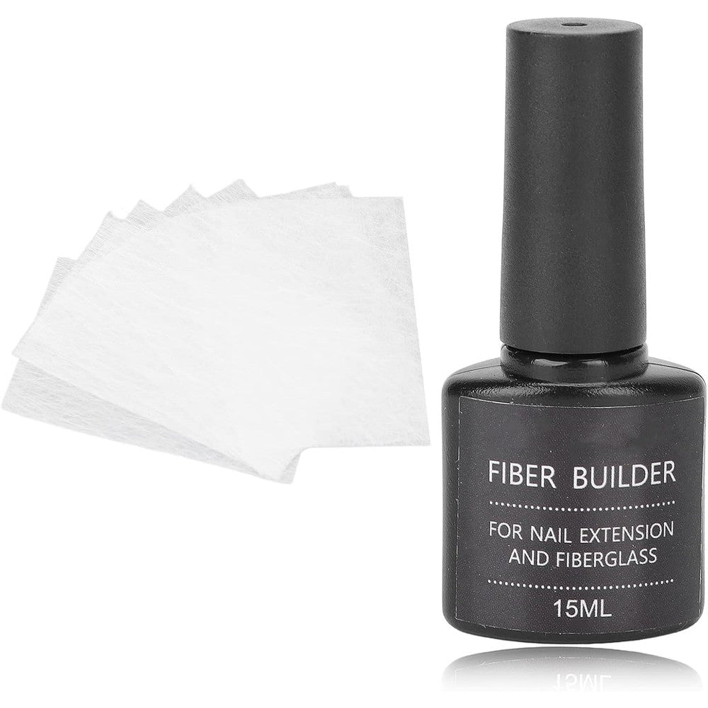 Samentha Nail Extension Fiberglass Kit front view with 15ml gel