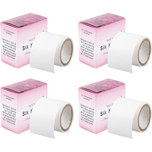 Niceneeded 4 rolls self adhesive silk nail wrap set front view