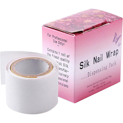 Generic silk nail wrap roll in dispensing box